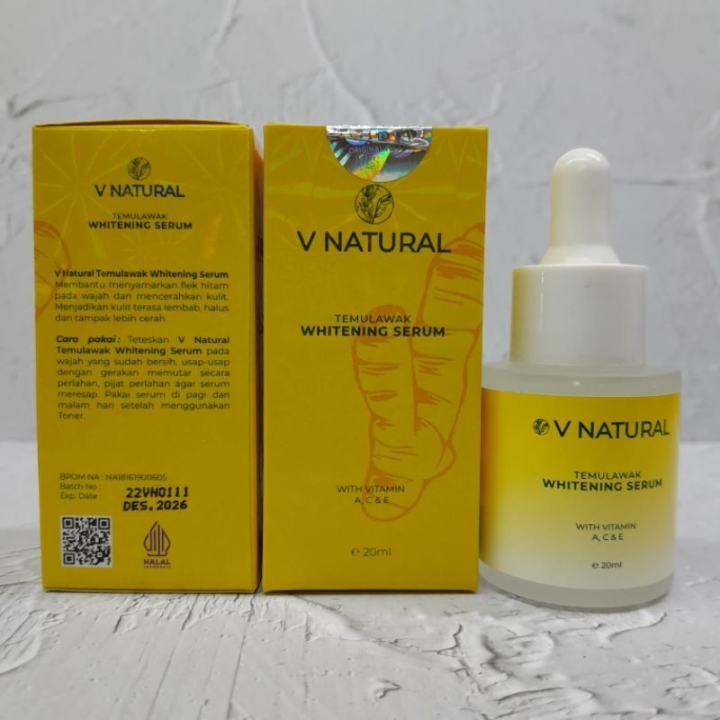 Jual SERUM V NATURAL TEMULAWAK 20ML Bpom Shopee Indonesia