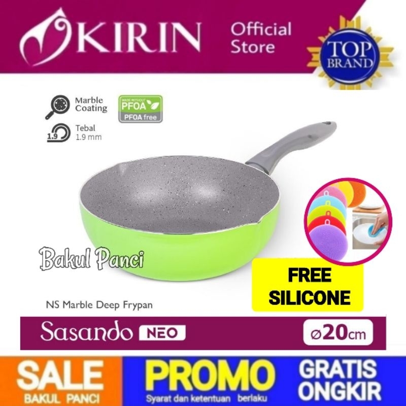 Jual Kirin Wok Wajan Sasando Cm Frypan Deep Wok Fry Pan