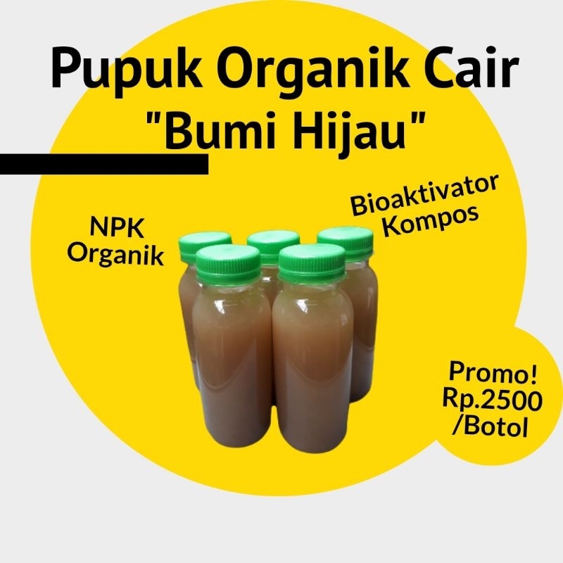 Jual Pupuk Npk Organik Rp Bioaktivator Kompos Poc Bumi Hijau