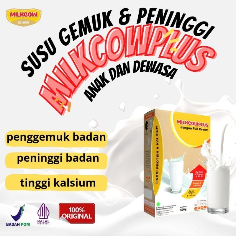 Jual Susu Penggemuk Peninggi Badan Milkcow Plus Fullcream Gram