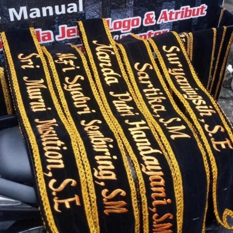 Jual Selempang Wisuda Renda Lapis Bordir Hari Jadi Shopee Indonesia