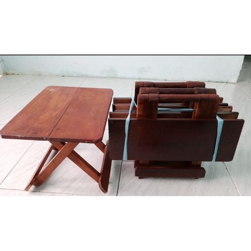 Jual Meja Lipat Kayu Meja Laptop Meja Belajar Meja Ngaji Rehal Shopee