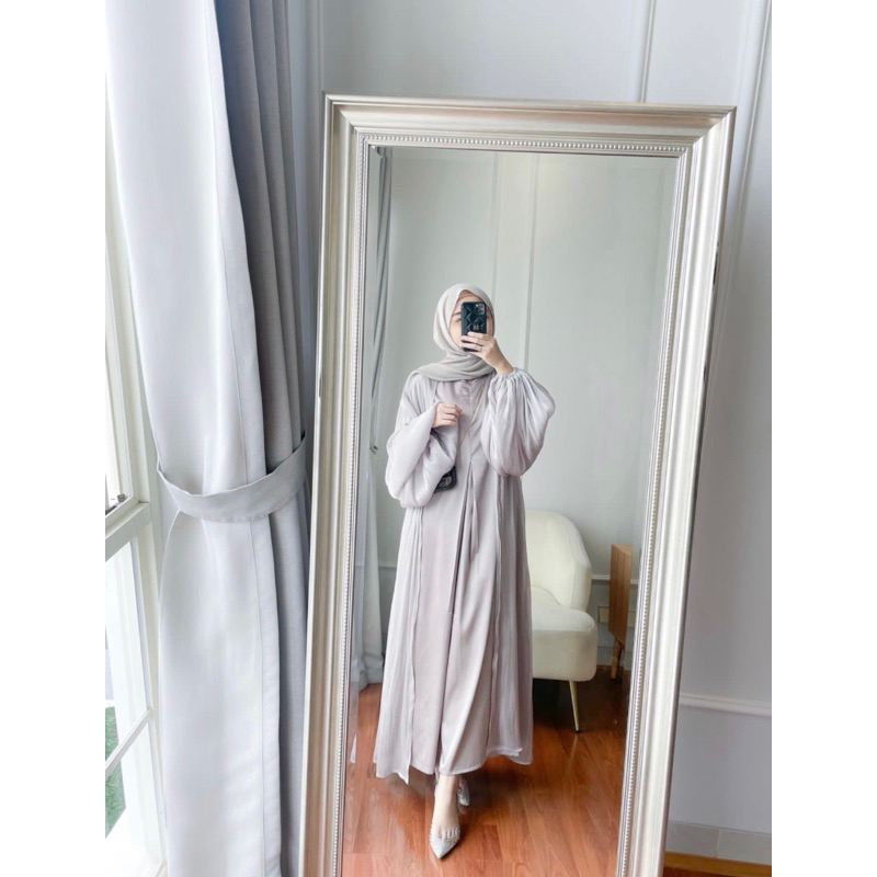 Jual Outer Shimmer Raya Dress Abaya Dress Shimmer Raya Dress