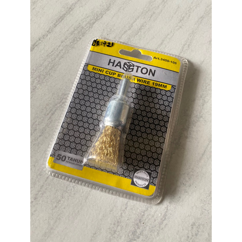 Jual Mata Sikat Kawat Bor 19mm Grinder Gerinda Mini Cup Brush Haston