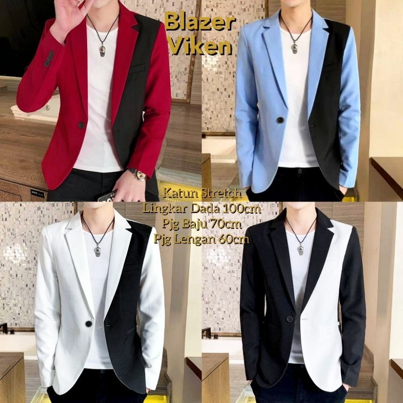 Jual Blazer Jas Pria Viken Baju Pakaian Blazer Cowok Keren Jas Pria