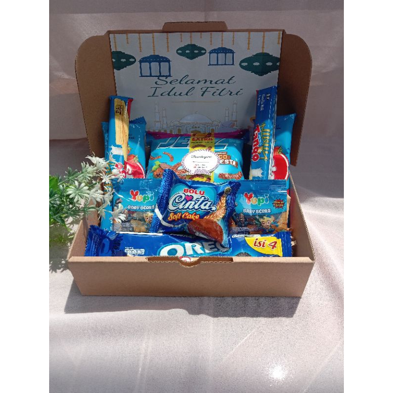 Jual Snack Box Hampers Biru Shopee Indonesia