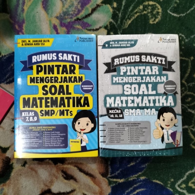 Jual Original Buku Rumus Sakti Pintar Mengerjakan Soal Matematika Kelas