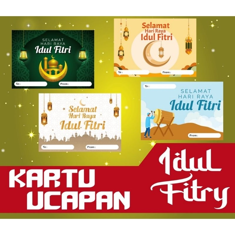 Jual Kartu Ucapan Idul Fitri 10x7 5 Cm Shopee Indonesia