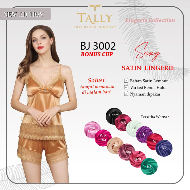 Jual TALLY BAJU TIDUR LINGERIE 3002 I FREE SIZE Shopee Indonesia