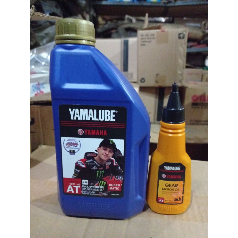 Jual OLI YAMALUBE SUPER MATIC 1L DAN OLI GARDAN 100ML ORIGINAL Shopee