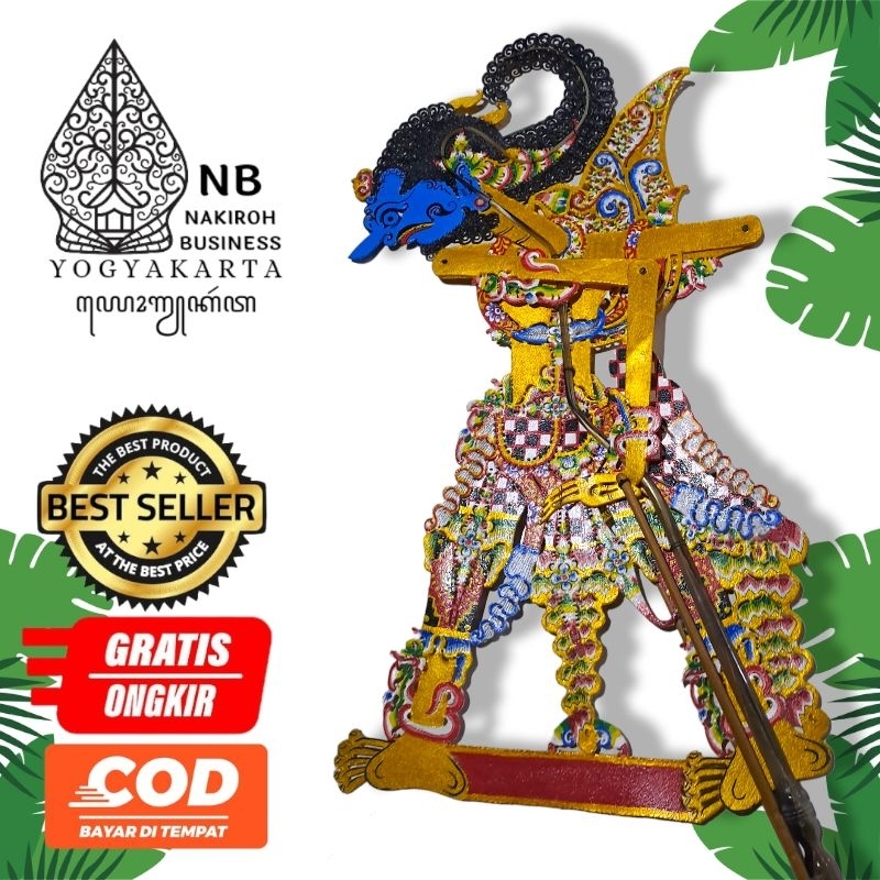 Jual Wayang Kulit Sapi Asli Ontorejo Antareja Gapit Sungu Ukuran