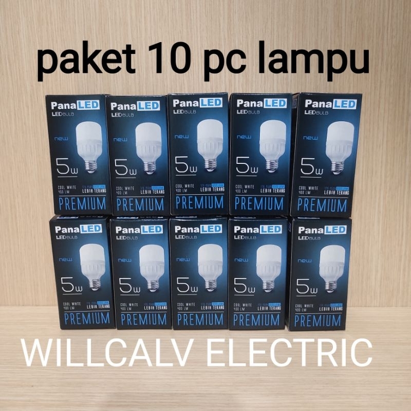 Jual Paket Isi Pc Lampu Led Kapsul Tabung W Watt Cahaya Putih