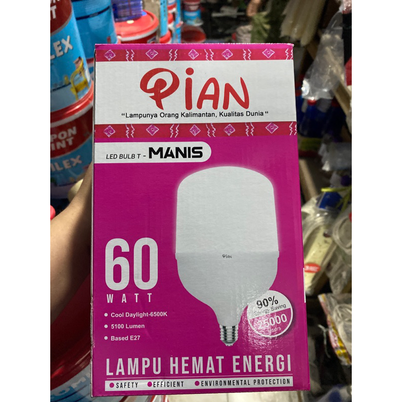 Jual LAMPU LED HEMAT ENERGI PIAN MANIS 60 WATT Shopee Indonesia