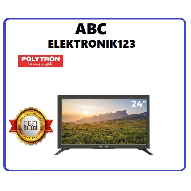 Jual LED TV POLYTRON 24 24V1853 24 INCH USB HD HDMI DIGITAL TV