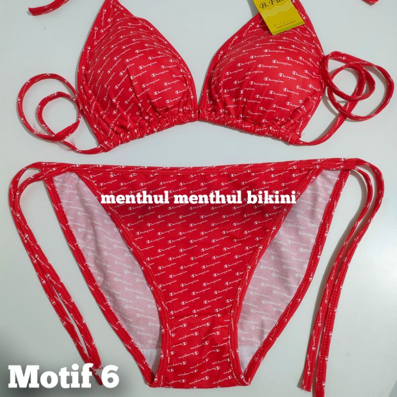 Jual Bikini Tanpa Kawat Setelan Satu Set Bra Dan Panty Menthul