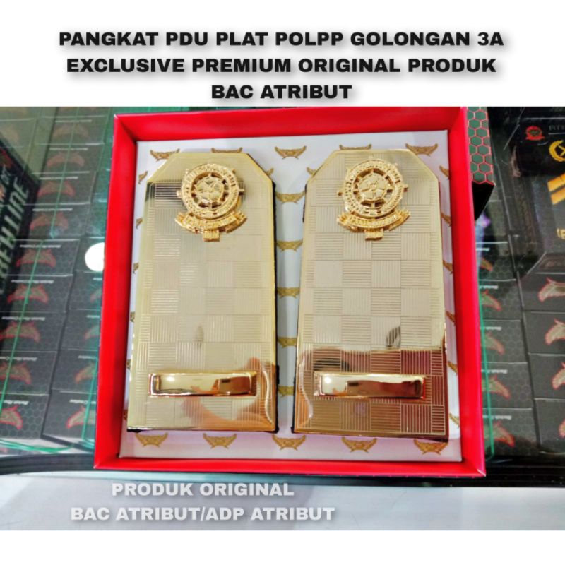 Jual PANGKAT PDU PLAT SATPOL PP GOLONGAN 3c 4e PANGKAT POL PP