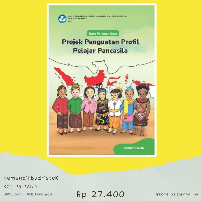 Jual Buku Guru Projek Penguatan Profil Pelajar Pancasila P Paud