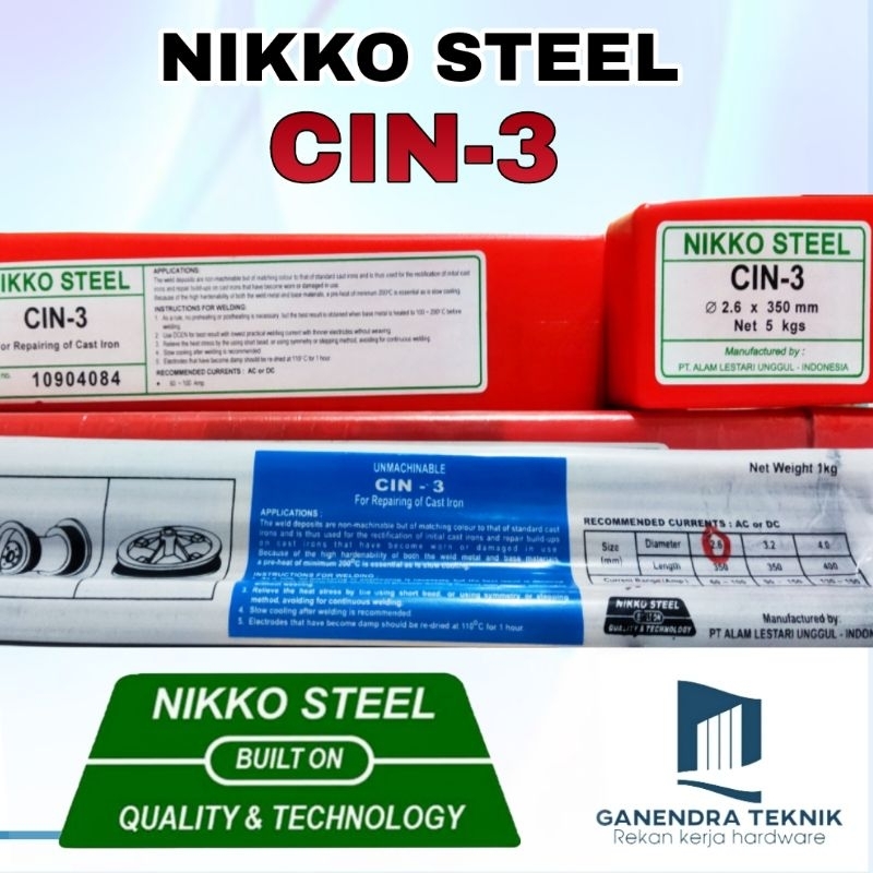 Jual Kawat Las Ancuran Besi Cor Mm Mm Nikko Steel Cin Cin