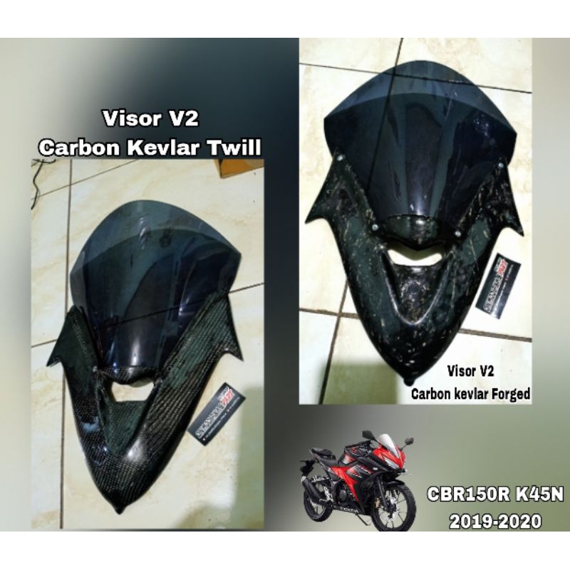 Jual Visor V Cbr K N Carbon Kevlar Dan Carbon Forged Windshield