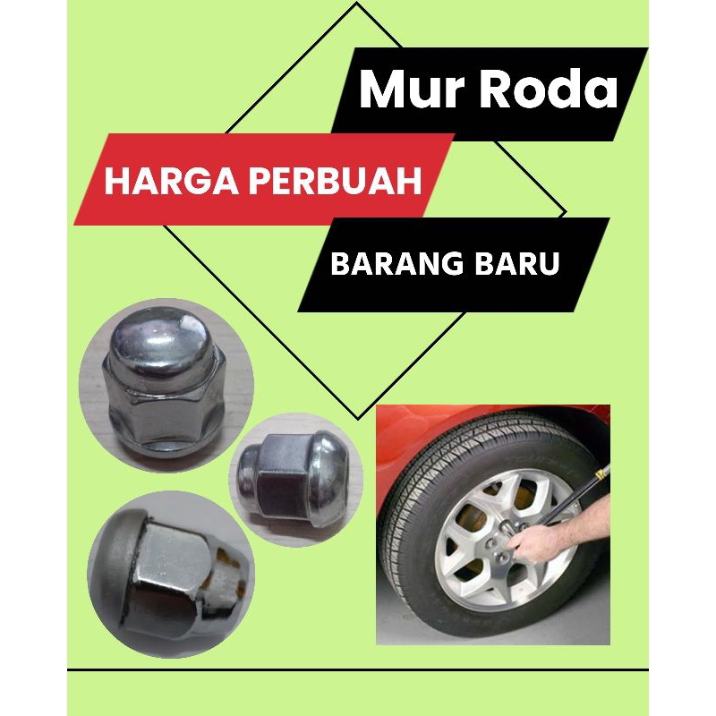 Jual Mur Baut Roda Lug Nut Honda Brio Mobilio Brv Shopee Indonesia