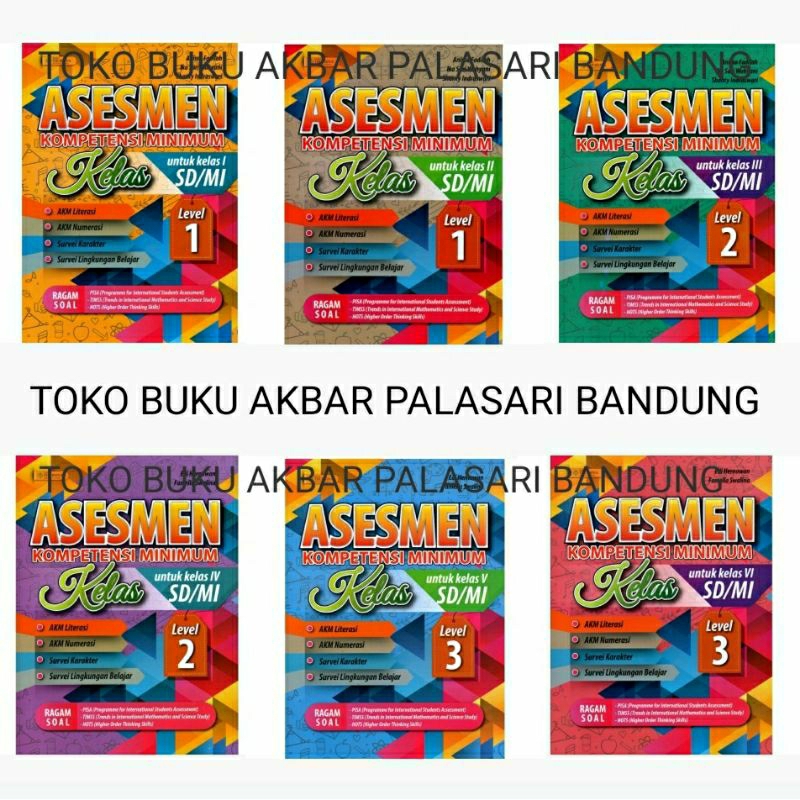 Jual Buku Asesmen Kompetensi Minimum Akm Kelas 1 2 3 4 5 6 SD