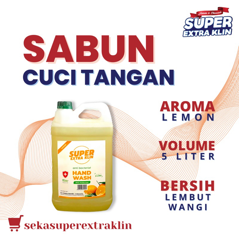 Jual Sabun Cuci Tangan Super Extra Klin Jerigen Liter Lemon Shopee