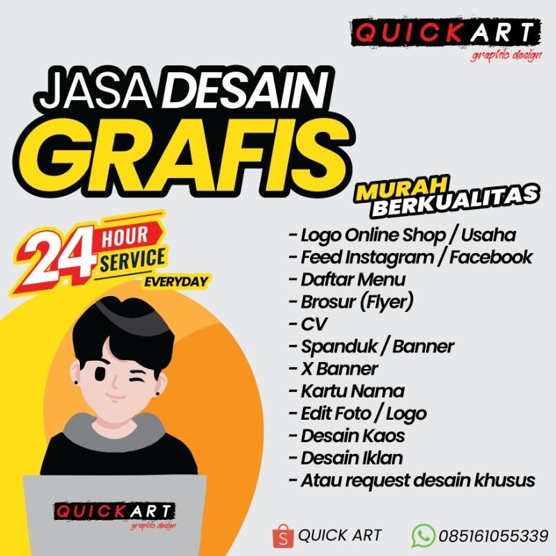 Jual Jasa Desain Logo Brosur Banner Flyer Iklan Kaos Kartu Nama