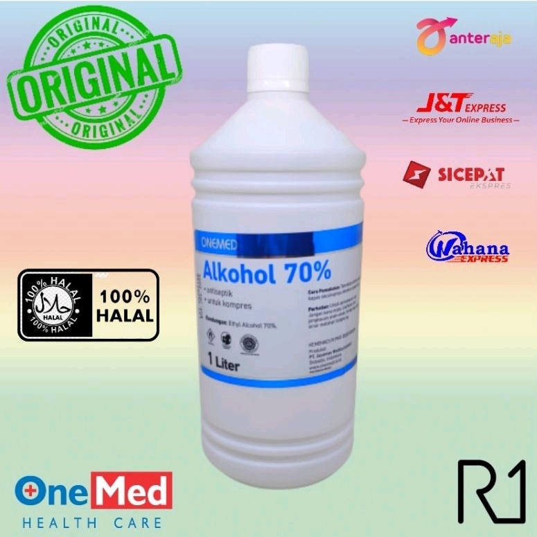 Jual Alkohol 70 1 Liter Onemed Shopee Indonesia