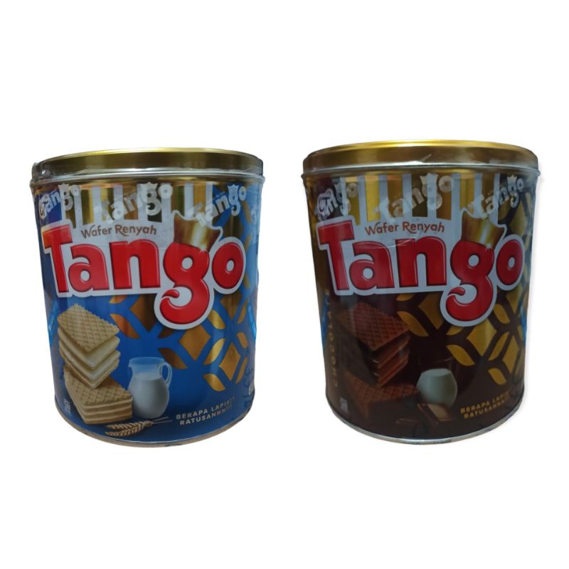 Jual Tango Wafer Chocolate Vanilla Kaleng 270gr Shopee Indonesia