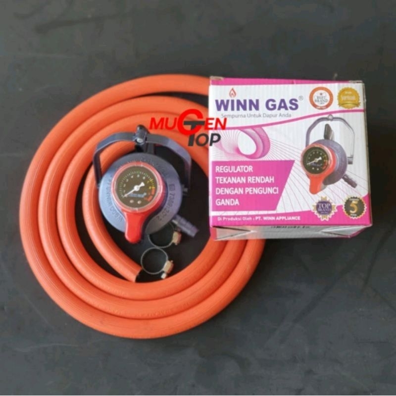 Jual Regulator Paket Winn W 900 Selang Gas Orange 3 Meter Shopee