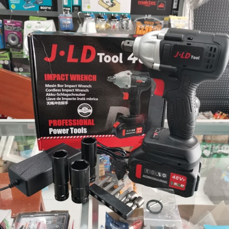 Jual Mesin Cordless Impact Wrench Jld V Mesin Buka Baut Baterai Mesin