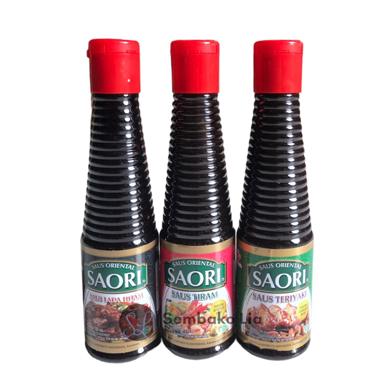 Jual Saori Saus Tiram Teriyaki Lada Hitam 133ml Botol Saori Saus