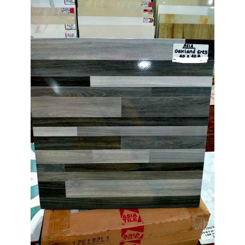 Jual Keramik Lantai Kilap Asia Oakland Grey X Kw Shopee Indonesia