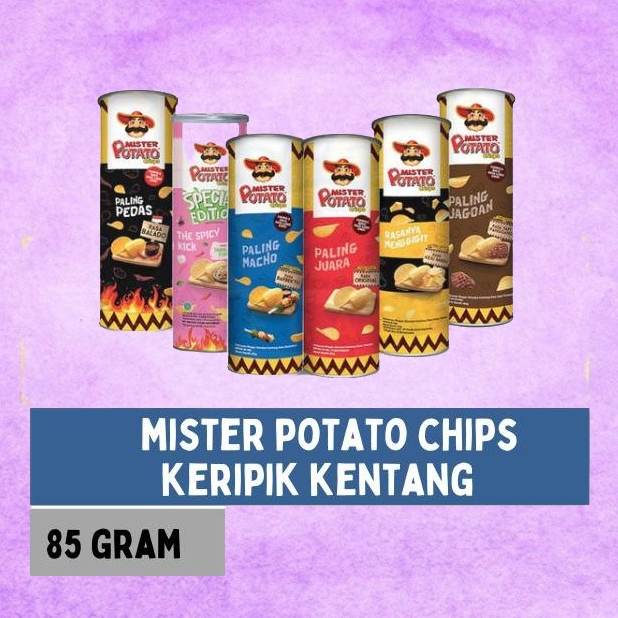 Jual MISTER POTATO Crisps 85gr Gram Rasa Original Barbeque BBQ