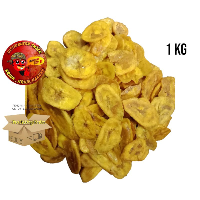 Jual Keripik Pisang Madu 1 Kg Kripik Pisang Manis 1 Kg Shopee Indonesia