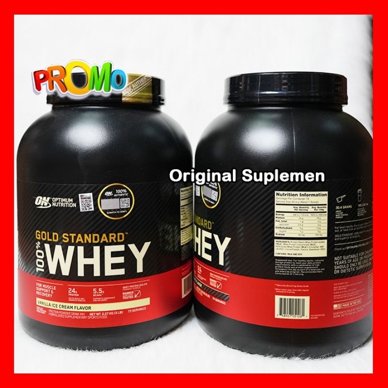 Jual Whey Gold Standard 5 Lbs ON WGS 5 Lb Standart 5Lbs 5Lb Original