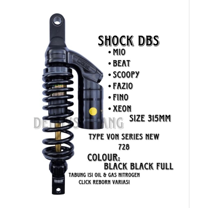 Jual SHOCKBREAKER DBS 728 VON SERIES AS GOLD 315mm 330mm Model Ktc