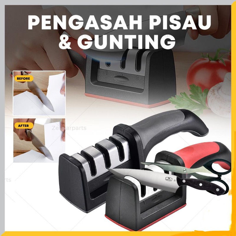 Jual Alat Pengasah Pisau Triple Head Penajam Gunting Tajam Dalam Asahan