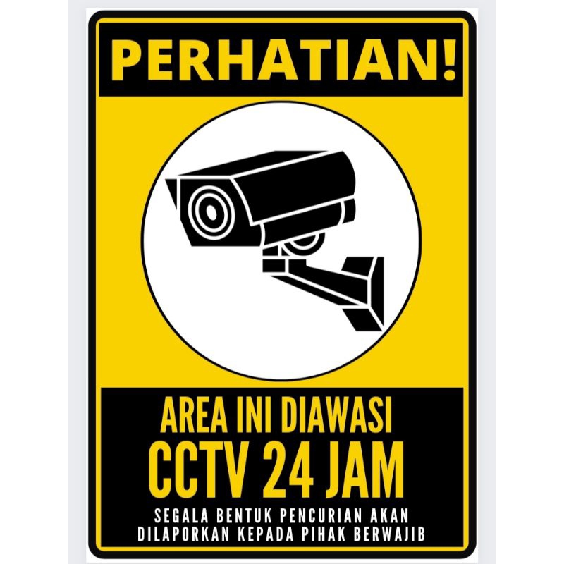 Jual Stiker Cctv Vinyl Shopee Indonesia