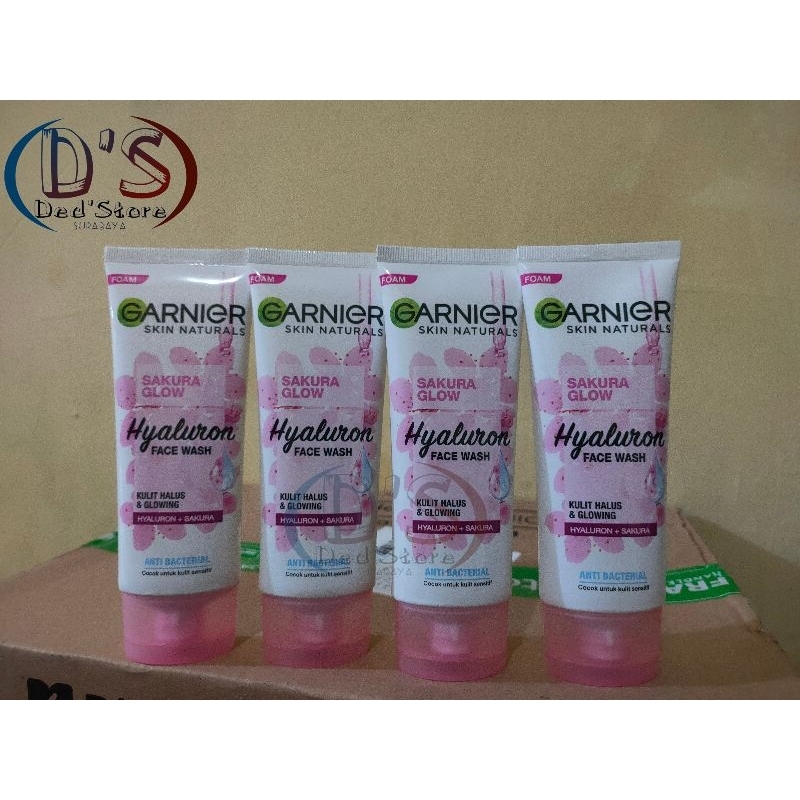 Jual Garnier Sakura Glow Hyaluron Face Wash 100ml Shopee Indonesia