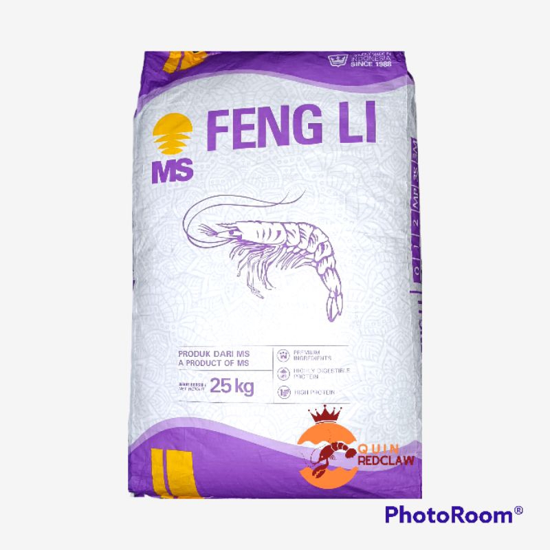 Jual Pelet Pakan Udang Lobster Air Tawar Sinking Tenggelam Feng Li 500