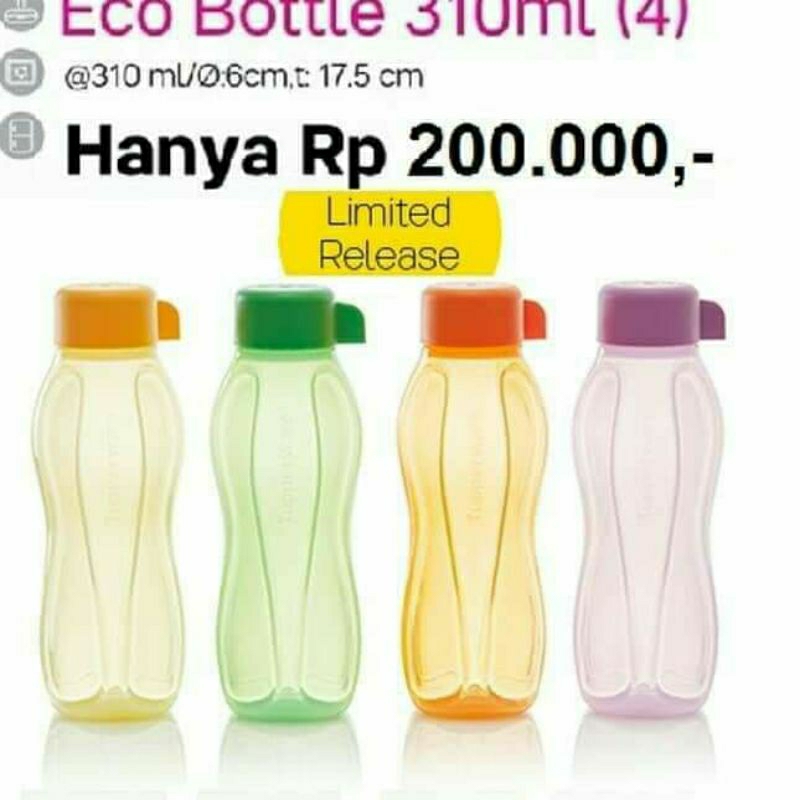 Jual Eco Ml Ulir Botol Tupperware Shopee Indonesia