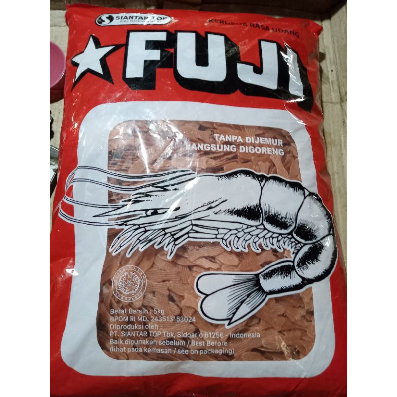 Jual Krupuk Ikan Fuji Bentuk Ikan Rasa Udang Berat G Shopee Indonesia