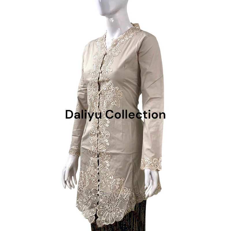 Jual Tess Daliyu Kebaya Encim Lengan Panjang Tunik Abaya Bordir