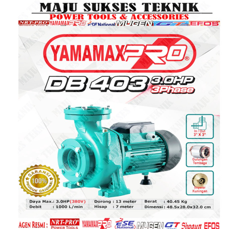 Jual Yamamax Pro Db Hp Inch Phase Pompa Air Centrifugal Pompa