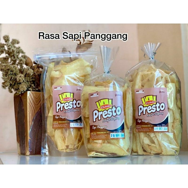 Jual Kripik Singkong Presto Rasa Sapi Panggang 500gram Shopee Indonesia