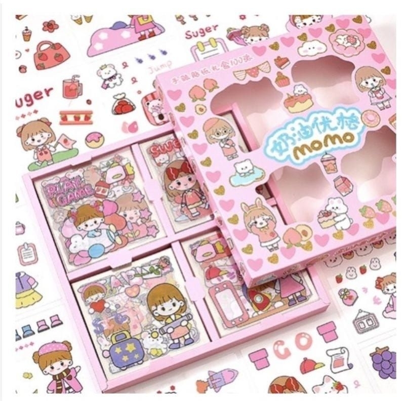 Jual Sticker Momo Waterproof Isi Lembar Per Box Shopee Indonesia