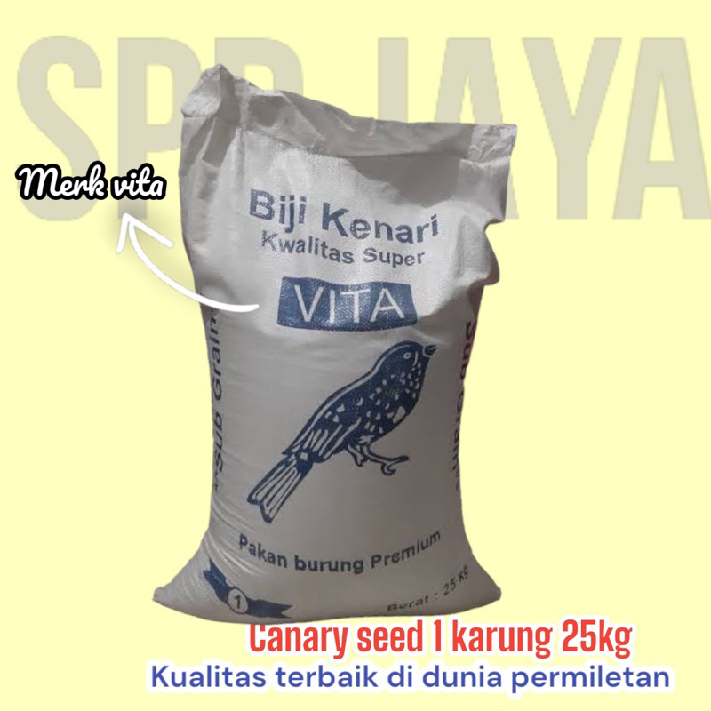 Jual Canary Kenari Seed Karungan Merk Vita Kg Shopee Indonesia