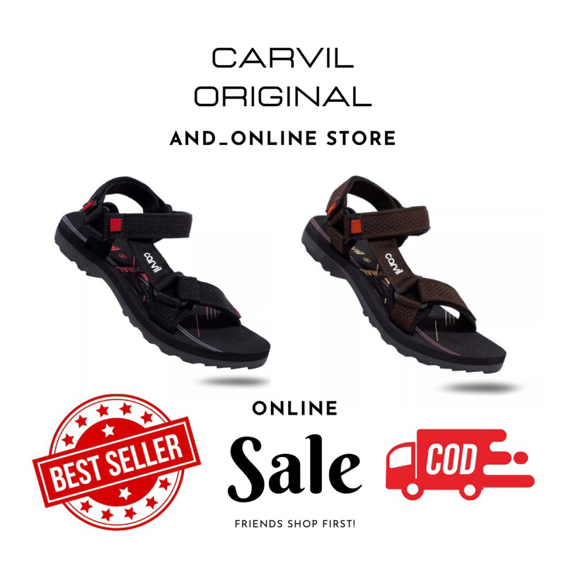 Jual SANDAL GUNUNG Pria Carvil Original Anti Air Sendal Gunung Carvil