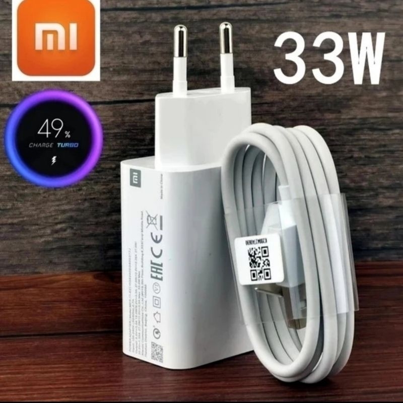 Jual Charger Xiaomi Redmi Note 10 Pro 33W Turbo Charger Original Type C